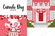 Canada Day Scene, a Seasonal Illustration by GlamArtZhanna (Thumbnail 3 of 3)