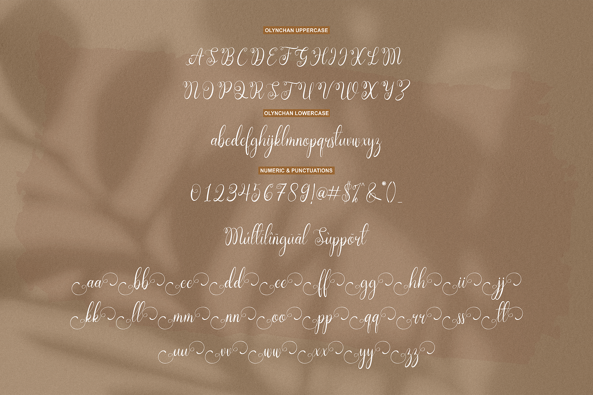 Olynchan, a Script Font by Essentials Studio (Photo 8 of 9)
