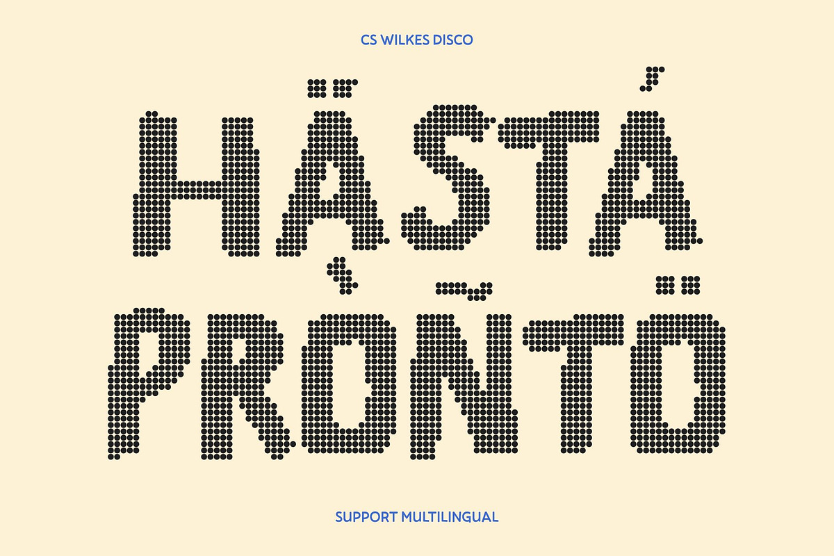 CS Wilkes Disco, a Sans Serif Font by Craft Supply Co. (Photo 7 of 8)