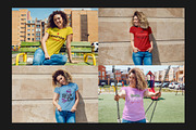 T-Shirt Mock-Up Set, a Shirt Mockup by Freeman Studio (Thumbnail 8 of 16)