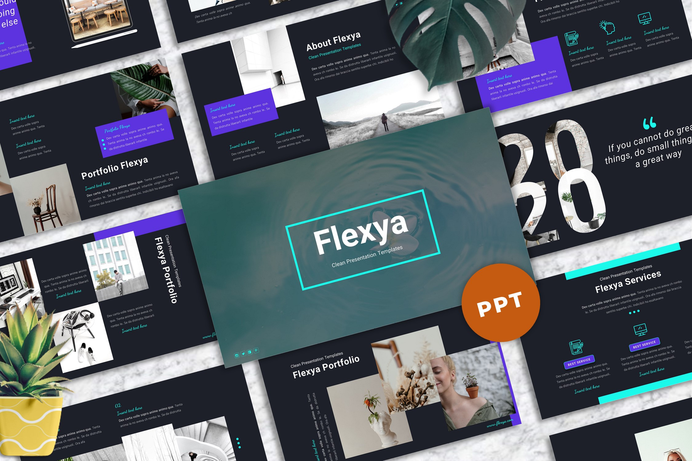 Flexya - Clean Powerpoint Templates, a Presentation Template by Dhabee