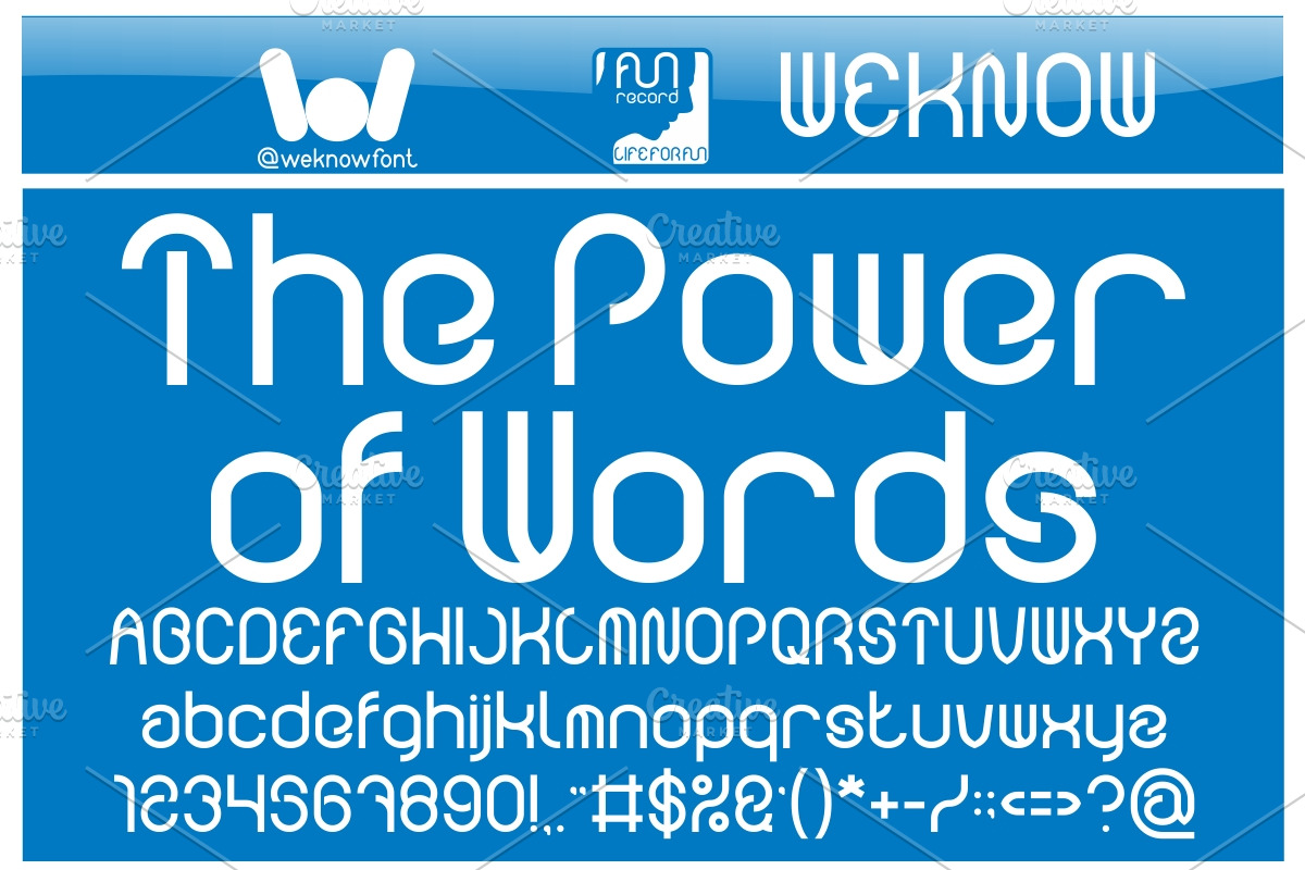Funrecord Life font, a Font by weknow (Photo 2 of 8)