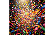 Confetti and Streamers Party Pop, an Object Illustration by Sharon Schwalbe (Thumbnail 1 of 4)