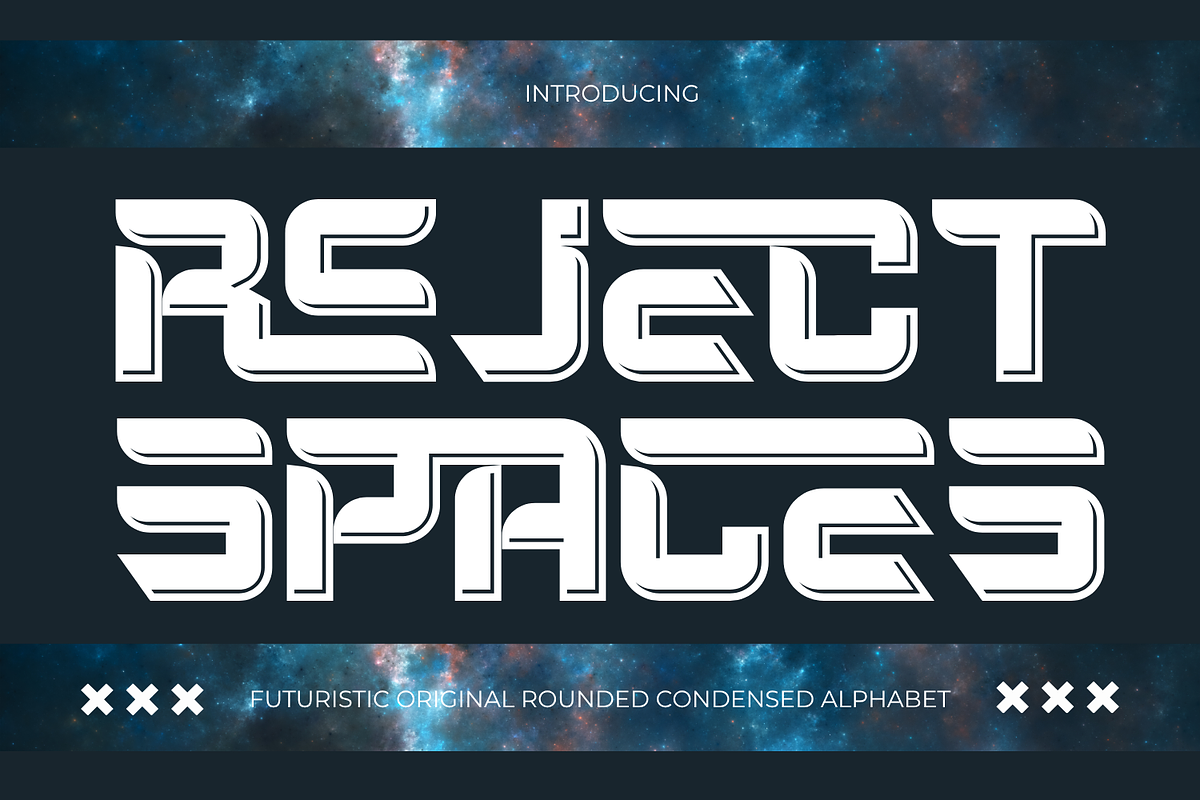 REJECT SPACES - SCI-FI FONT, a Sans Serif Font by 177Studio (Photo 1 of 8)