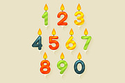 Colored Glossy Birthday Cake Candles, an Object Graphic by painterr (Thumbnail 2 of 2)