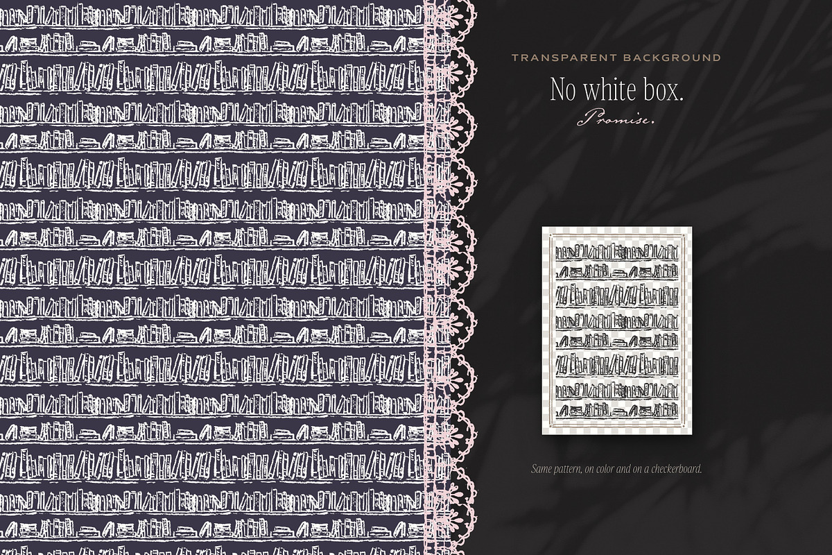 Book & Library Seamless Patterns, a Pattern Graphic by The October Creative (Photo 6 of 12)