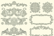 Collection vintage engraved frames., a Decorative Illustration by Vector Engraving (Thumbnail 28 of 31)