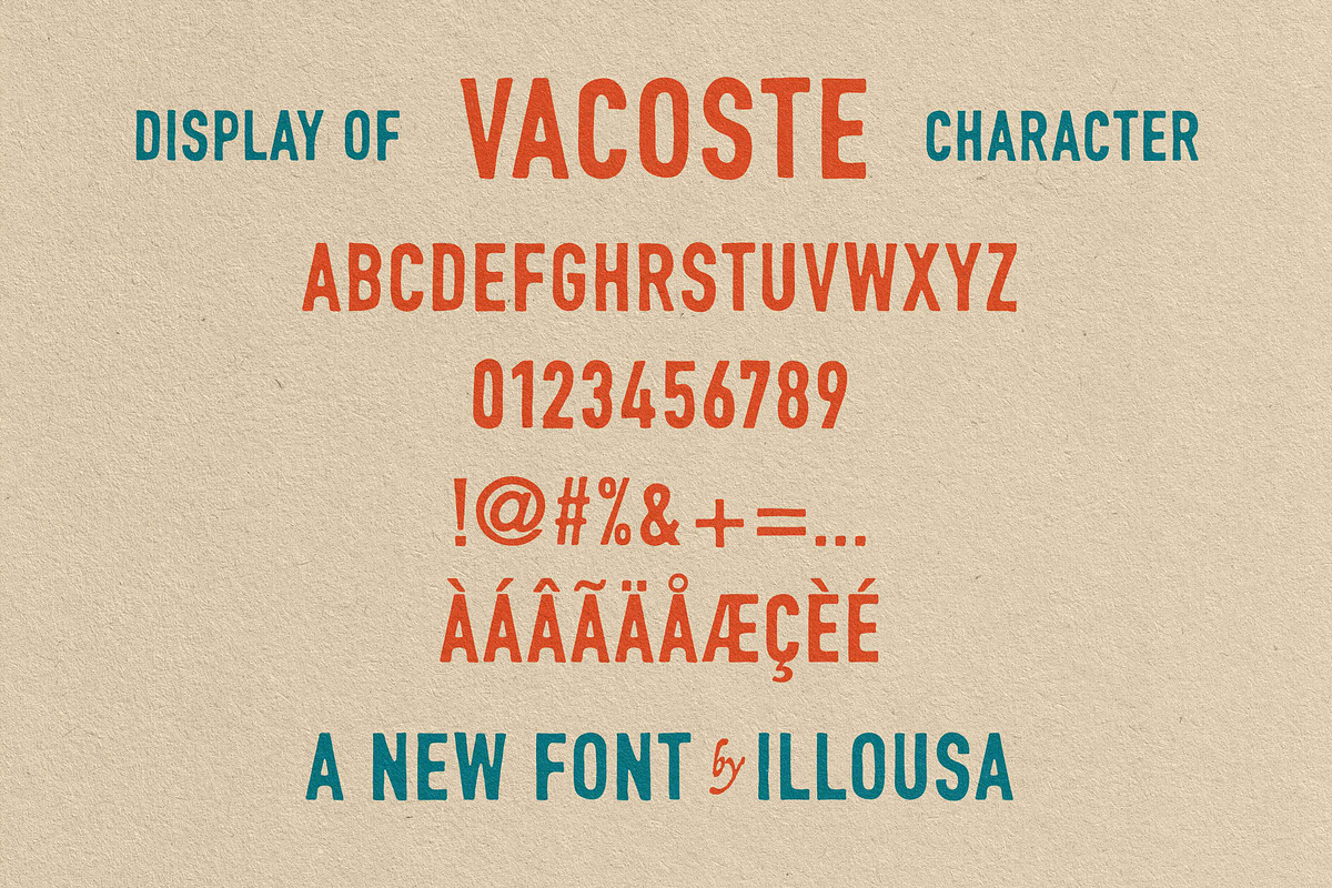 VACOSTE | Modern Vintage Font, a Sans Serif Font by Illousa (Photo 10 of 10)