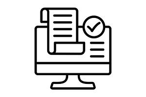 Screen Line Icon, an Icon by Pexelpy