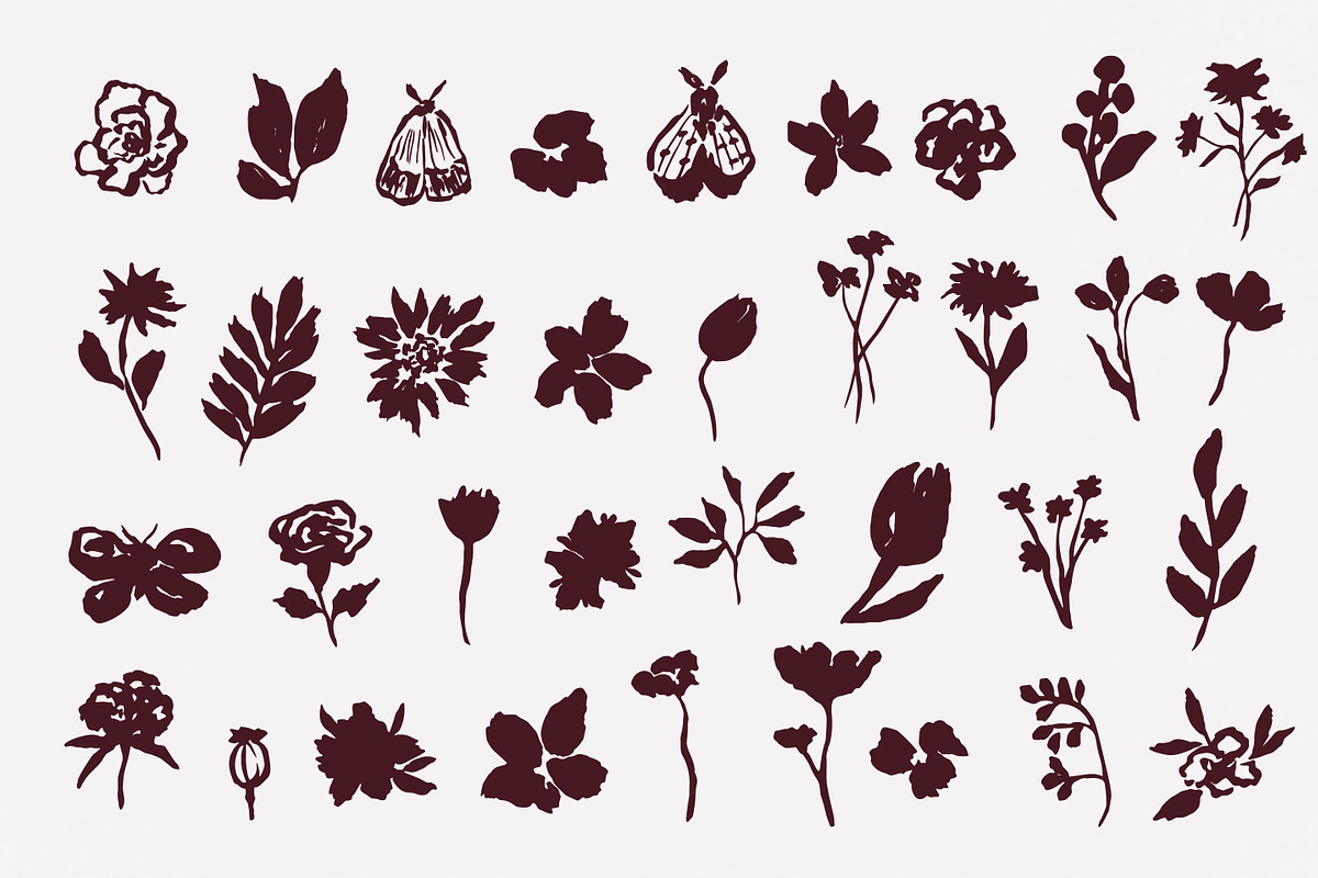 Ink Garden Clipart collection, an Object Illustration by RaDavCrafts (Photo 3 of 12)