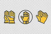 Protective Gloves Vector Icons, an Object Graphic by Artonix (Thumbnail 3 of 3)