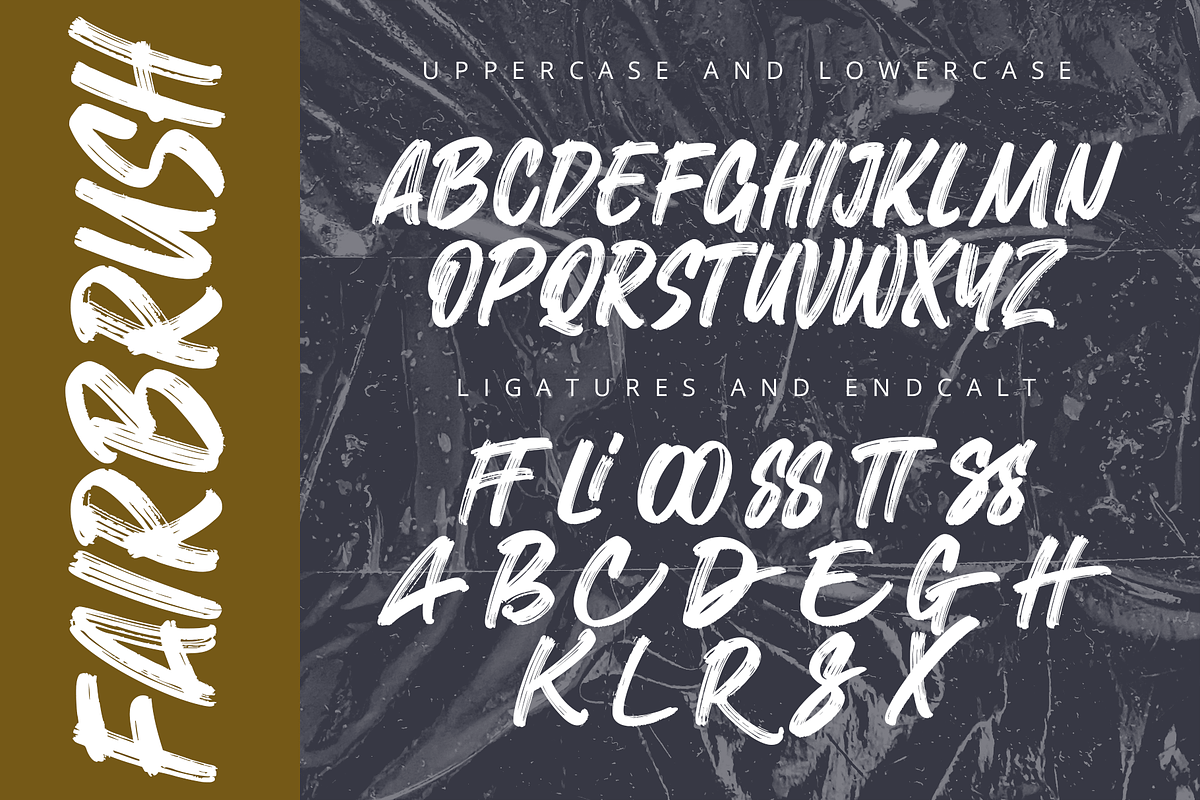 Fairbrush – Street Brush Font, a Script Font by overlaytemplates (Photo 4 of 5)