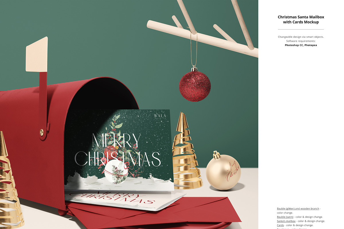 Christmas Decor & Wrapping Mockup, a Packaging Mockup by creatsy5 (Photo 9 of 26)