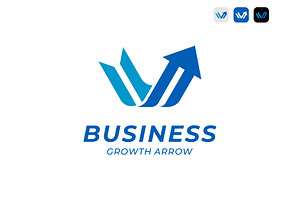 Business Growth Arrow Logo, a Branding & Logo Template by ika trisiana
