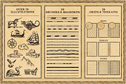 Fantasy Worlds: Antique Map Creator, a Brushes & More by Salty Sweet Creative (Thumbnail 5 of 10)