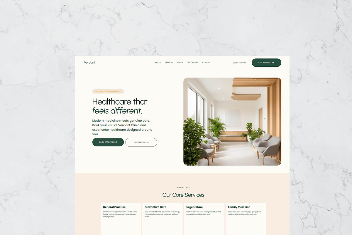 Verdant Clinic Squarespace Template, a Squarespace Template by Gem Media (Photo 3 of 4)