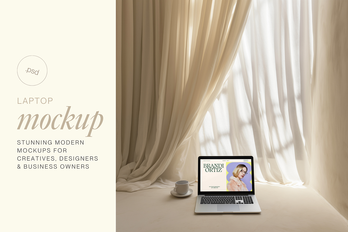 Minimalist Macbook Mockup, a Mac Mockup by The Ethical Agency (Photo 3 of 4)