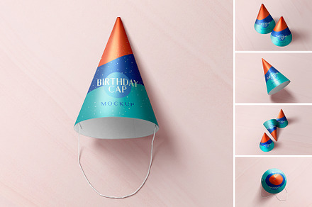 Birthday Hat Mockup
