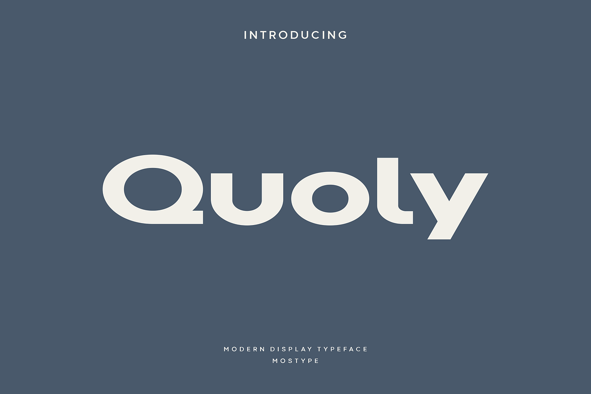 Quoly - Modern Display Typeface, a Font by Letterna (Photo 1 of 4)