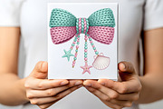 Crochet Beach Bow Starfish PNG, an Illustration by CraftArtStudio (Thumbnail 2 of 4)
