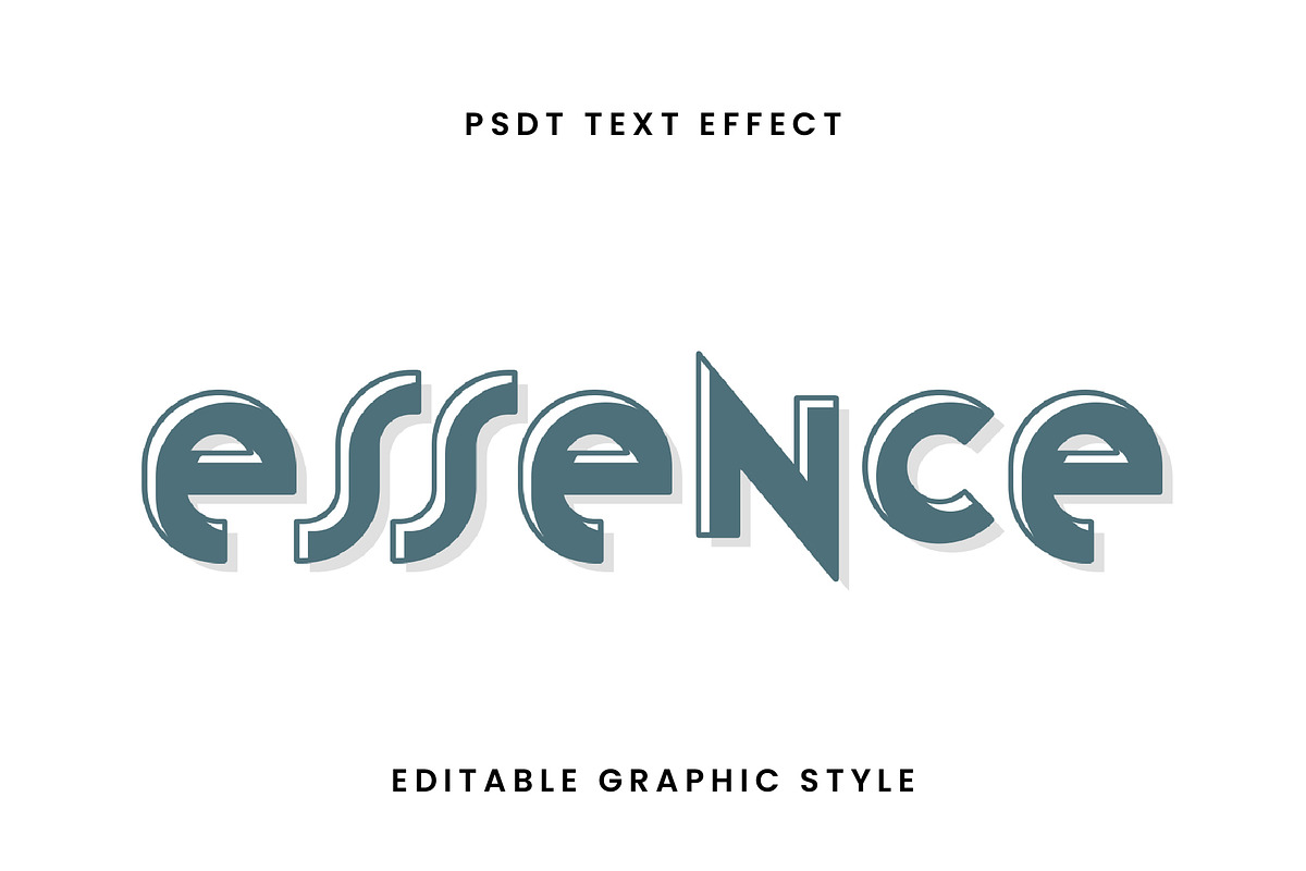 Retro Minimal Outline Text Effect