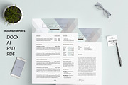 Crystal Pastel CV /Resume Template M, a Resume Template by Showy68 Template (Thumbnail 3 of 4)