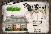 Fancy Farm Watercolor Illustration, an Animal Illustration by DioFlow (Thumbnail 4 of 8)