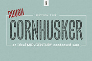 Cornhusker Rough | Condensed Font, a Sans Serif Font by Section Type (Thumbnail 1 of 6)