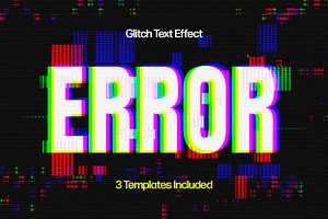 Glitch Text Effects, a Layer Style Add-On by Design Squad