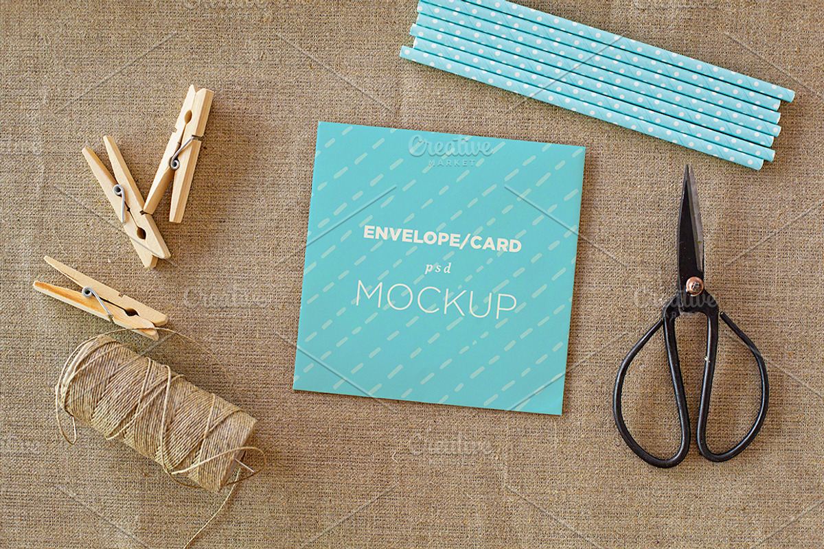 Envelope/card vol.1 -4 photo mockups, a Print Template by show it better (Photo 3 of 4)