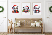 Christmas Panda. T-Shirt, PNG., an Animal Illustration by KENO Mascots (Thumbnail 6 of 8)