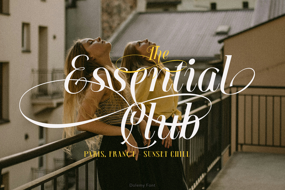 Dolemy Classic Script Font, a Script Font by TypeClassHeroes (Photo 7 of 10)