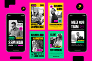 Yellow Bold Business Instagram Set, a Social Media Template by Aiyari Graphic (Thumbnail 2 of 3)