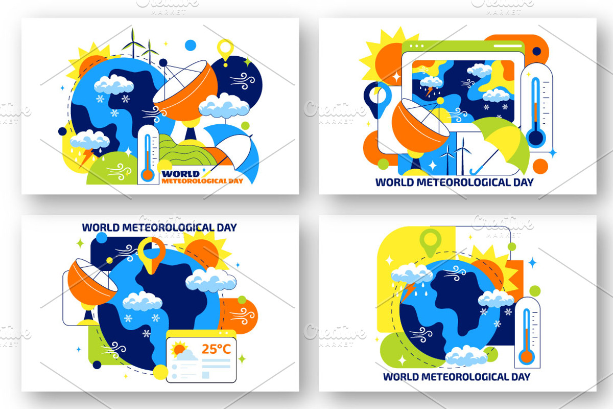 10 World Meteorological Day, an Object Illustration by denayunebgt (Photo 2 of 4)