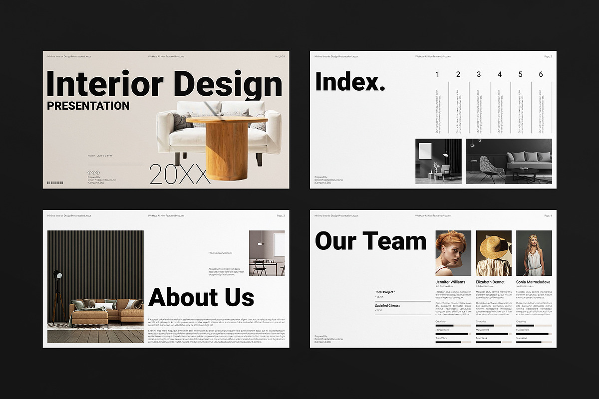 Interior Design Presentation Layout, a Presentation Template by E-Type (Photo 2 of 4)