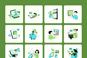 Business Ecosystem Flat Icons Bundle, a Duotone Icon by Vectors Market (Thumbnail 7 of 12)