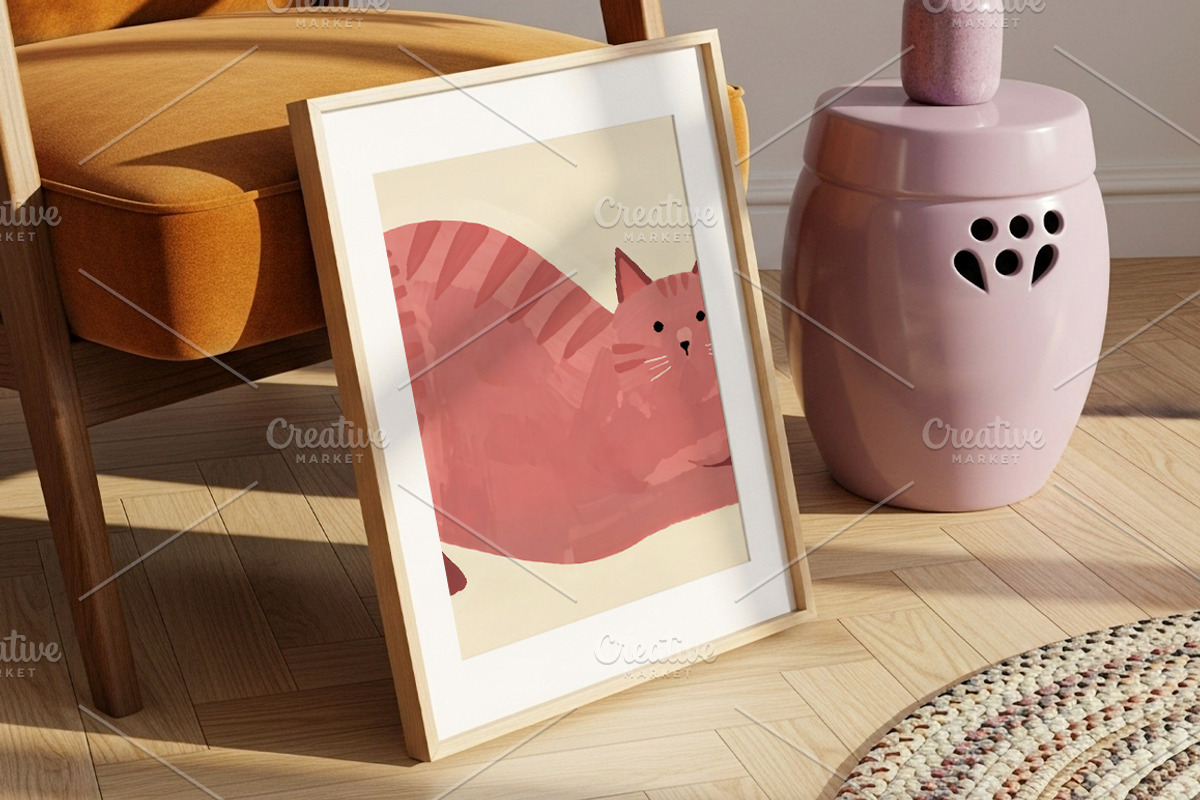 Cats, printable illustrations, an Animal Illustration by MixedArt (Photo 6 of 12)