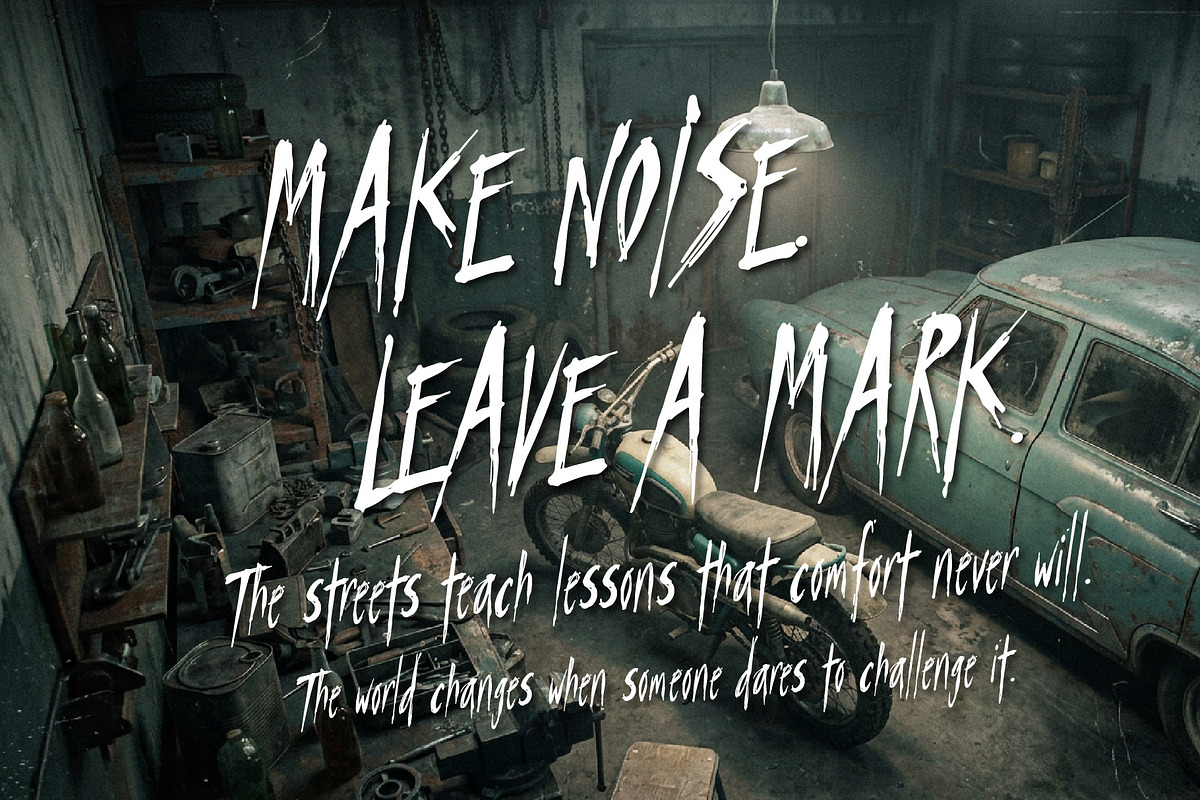 Punksters Trauma - Break the Rules, a Handwritten Font by HypeWorksCo (Photo 11 of 14)