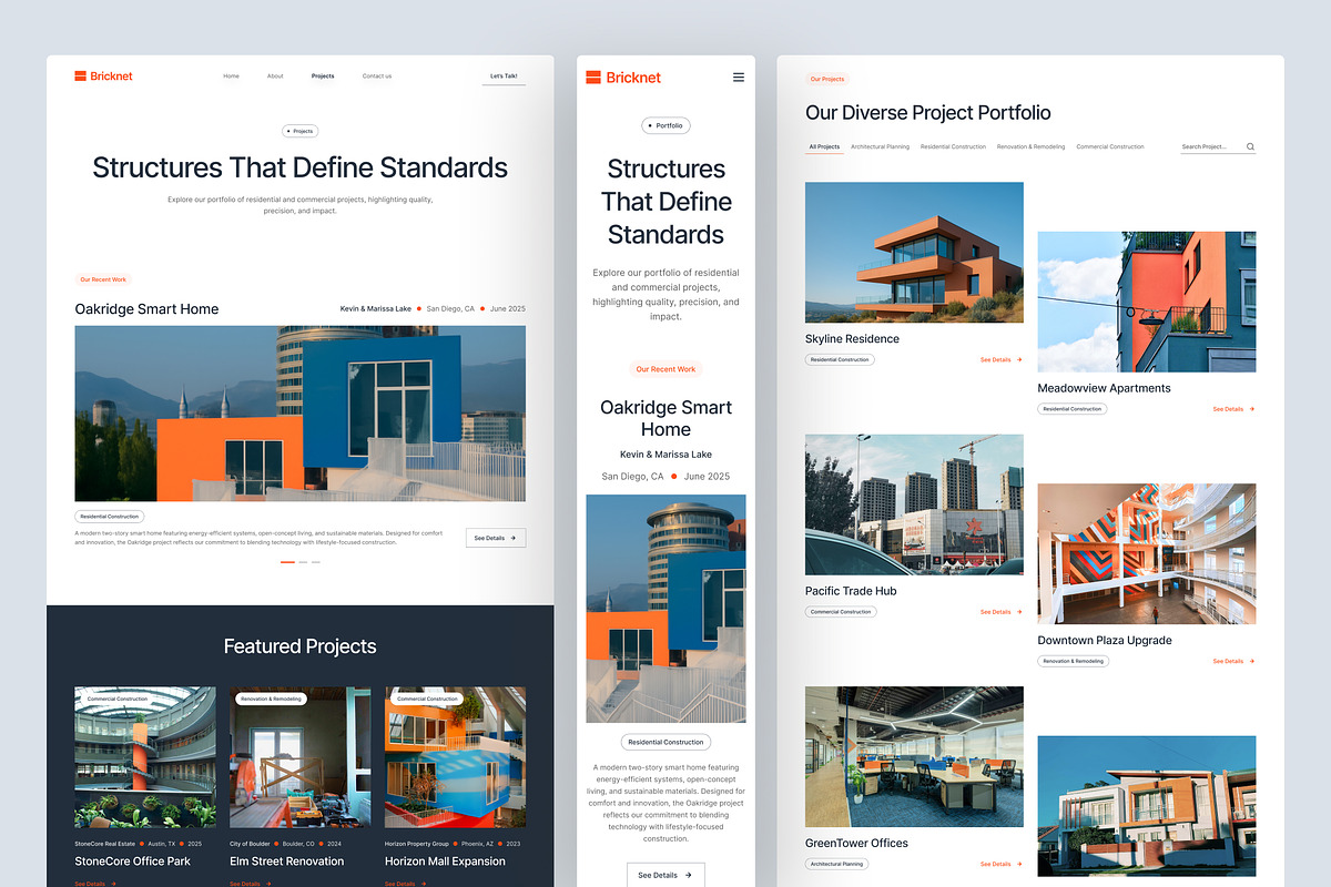 Construction Website UI Figma, an UI Kit Template by peterdraw (Photo 4 of 7)