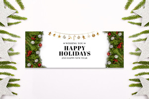 Facebook Cover Happy Holidays V4, a Social Media Template by Creativetacos