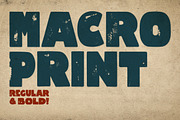 Macro Print, a Sans Serif Font by Gustav & Brun (Thumbnail 1 of 4)