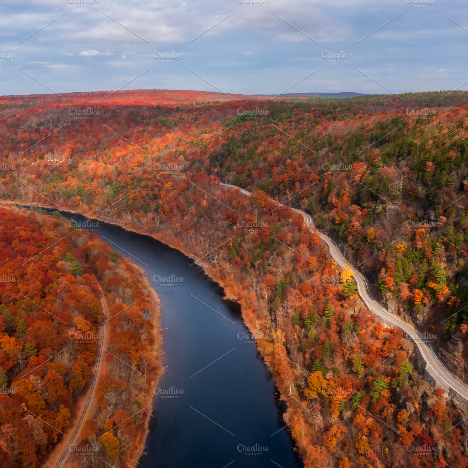 Aerial view of Hawks nest at autumn, a Nature Photo by Andriy Photography