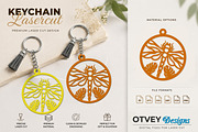 Dragon fly Keychain Lasercut, an Object Graphic by OTVEY DESIGN (Thumbnail 3 of 13)