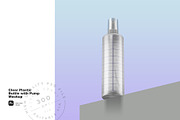 Clear Bottle with Pump Mockup, a Packaging Mockup by Reformer Mockup (Thumbnail 5 of 6)