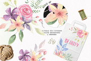 Wedding Bouquet Clipart Flowers, an Illustration by Bloomella (Thumbnail 4 of 5)