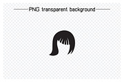 Hairstyle and Wig Icons Set, a Solid Icon by Designfour (Thumbnail 5 of 7)