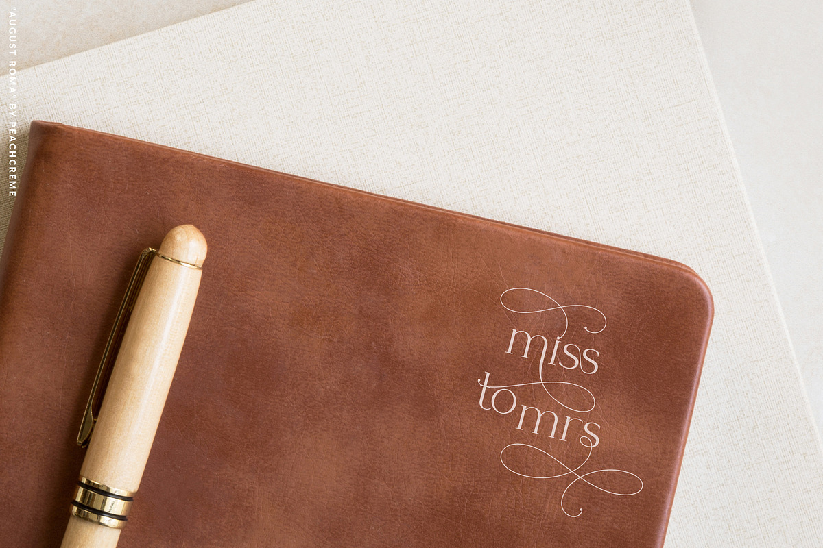 August Roma//Elegant Luxury Font Duo, a Handwritten Font by PeachCreme (Photo 14 of 43)