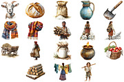 Medieval Peasants PNG, an Illustration by Craft Nest (Thumbnail 2 of 4)