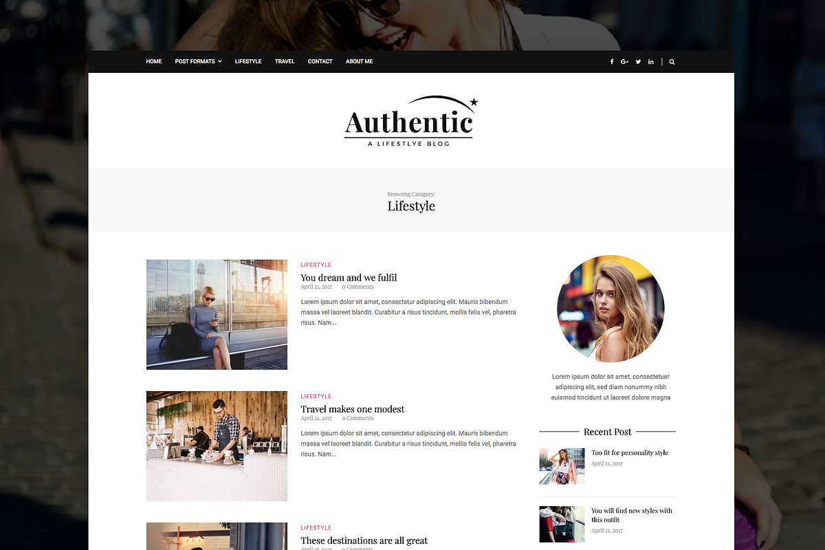 Authentic - WordPress Magazine Theme, a WordPress Template by EasyBlog Themes (Photo 3 of 4)