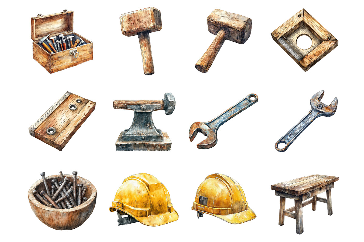 Craftsman Clipart, an Illustration by Design Market (Photo 3 of 4)